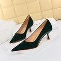 Fashion Simple Stiletto High Heel Shallow Mouth Pointed Toe All-match Women's Shoes