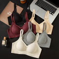 Threaded Ruched Soft Support Bra Underwear