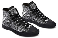 Printed Couple High-top Canvas Shoes