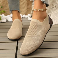 Flyknit Womens Shoes Flat-Soled Breathable Casual