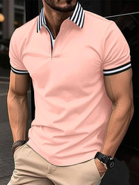 Summer Men's Button Henry Collar Sports Polo