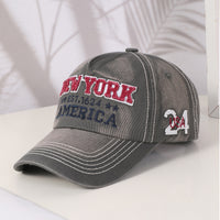 Spring And Autumn Men's And Women's Style Baseball Caps With Fashionable NEW YORK Letter Embroidery. Versatile For Outdoor Cycling.