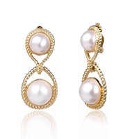 Geometric Fashion Trendy Grace Artistic Pearl Earrings