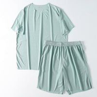 Cool Breathable Leisure Pajamas Suit T-shirt Shorts