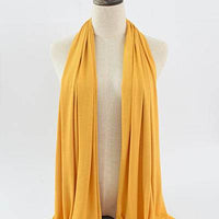 Solid Color Rayon Jersey Women's Scarf Mercerized Cotton Modal Kerchief