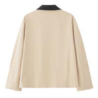 Women's Fashionable Casual Jacket With Lapel Collar