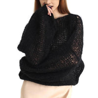 Pullover Simple Hollow Knitted Sweater