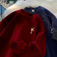 Men's And Women's Pure Cotton Crewneck Sweatshirt
