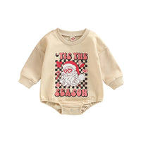 Children's Fashion Casual Santa Claus Printed Romper