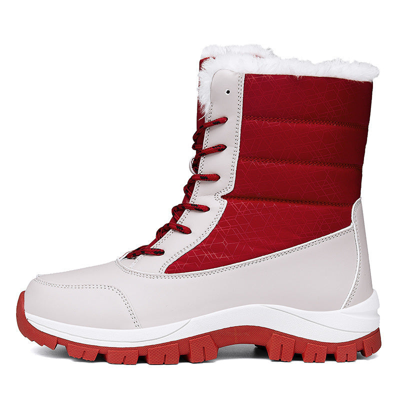 Velvet Warm Cotton Snow Boots High Cotton-padded Shoes