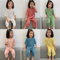 Children's Modal Loose Solid Color Pajamas Homewear Set