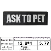 Pet Dog Accessories Embroidered Velcro New Pet Clothing Decorative Sticker Computer Embroidery Chapter