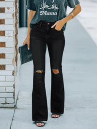 Women's Ripped Skinny Jeans Fashion Wash