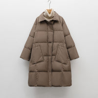 Women's Simple Solid Color Thickened Mid-length Down Jacket