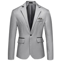 Solid Color Small Suit Hot Sale Men One Button Suit