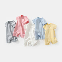 Baby Summer Short Sleeve Boxer Jumpsuit