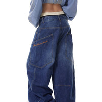 Retro Street Design Profile Machete Jeans