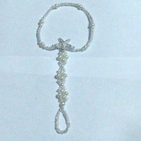 Pearl Elastic Full Diamond Starfish Feet Chain