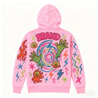 Fashion Casual Printed Polyester Sweater