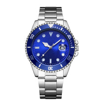 Luminous Solid Steel Strap Single Calendar Men's Watch