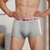 Pure Cotton Simple Contrast Color Men's Boyshorts
