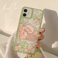 Painted Transparent Silicone Shockproof Phone Case