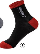 Spring And Autumn Summer Socks Men's Mid-calf Length Sock Sweat-absorbent Breathable