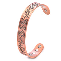 Retro-style Energizing Open-adjustable Pure Copper Magnetic Bracelet