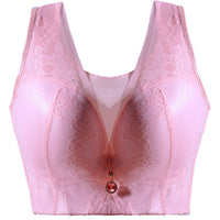 Plus Size Big Cup Push Up Adjustable Bra Without Steel Ring