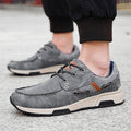Leather Breathable Sneaker Men's Plus Size Casual Commuter Shoes