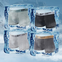 Ice Silk Mesh Boxers Cool Loose Breathable Boxers Heads