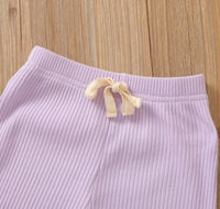 Summer Newborn Baby Cute Infant One Shoulder Solid Knit Sleeveless Vest Tops Shorts 2pcs