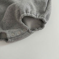 Round Neck Long Sleeve Baby Romper Triangle Romper