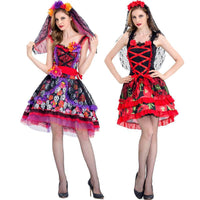 Skeleton Skirt Ghost Zombie Demon Costume