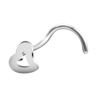 New European And American Love Nose Stud Stainless Steel S-shaped Corner Nose Ring