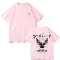 Jesus Faith Over Fear Christian Peace Dove Graphic T-Shirt