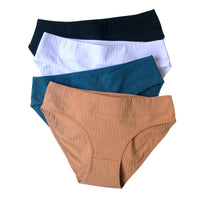 Cotton Mid Waist Women's Underwear Plus Size Cotton Women's Briefs