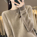Women's Round Neck Sweater Loose Knitted Bottoming Sweater