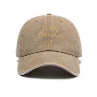 Retro Distressed Letter-print Washed Soft-crown Baseball Cap Outdoor Casual Sunshade Hat