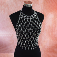 Acrylic Crystal Sequins Body Chains Transparent