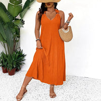 Solid-color Lace-up Dress Summer Vibes At Their Peak