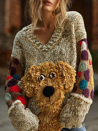 Loose Laid-back Soft Pullover Sweater For Women