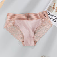 Plus Size Women's High Waist Hollow-out Breathable Underwear