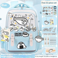 Turtle Schoolbag Girl Campus Portable Burden Alleviation Large Capacity Backpack