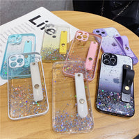 Mobile Phone Case Epoxy Glitter 11pro Gradient Fine Hole Transparent Case