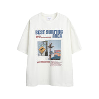 Summer New Print Short Sleeve Trendy Japanese
