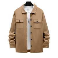 Retro Single-breasted Lapel Casual Long-sleeve Jacket