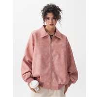 Retro Brown Couple Coat Loose Maillard Jacket Top