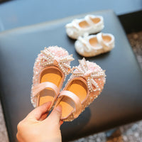 Spring And Autumn Girl's Nude Shoes Non-slip Soft Bottom Toddler