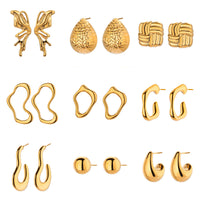 Niche High-end 3D Butterfly Stud Earrings Niche Ear Accessories